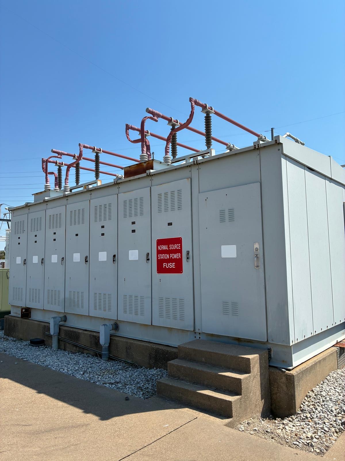 15kv E-house getting ready for disconnection and removal.
